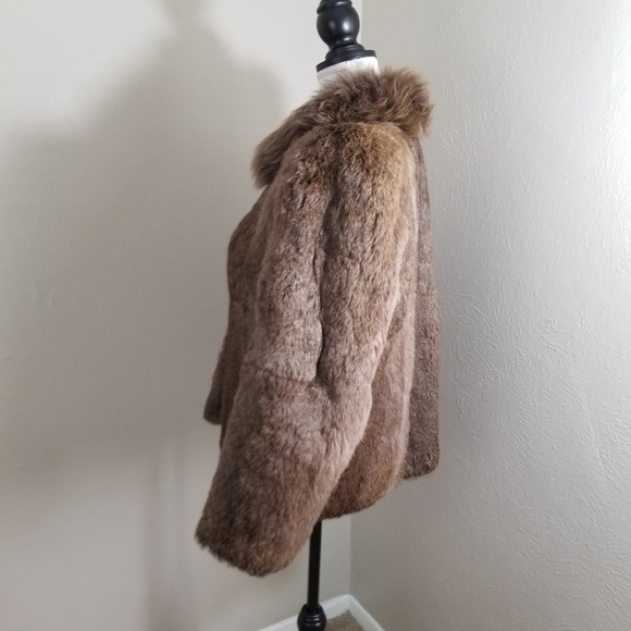 Vintage Upward Rabbit Fur Coat - Picture 6 of 7